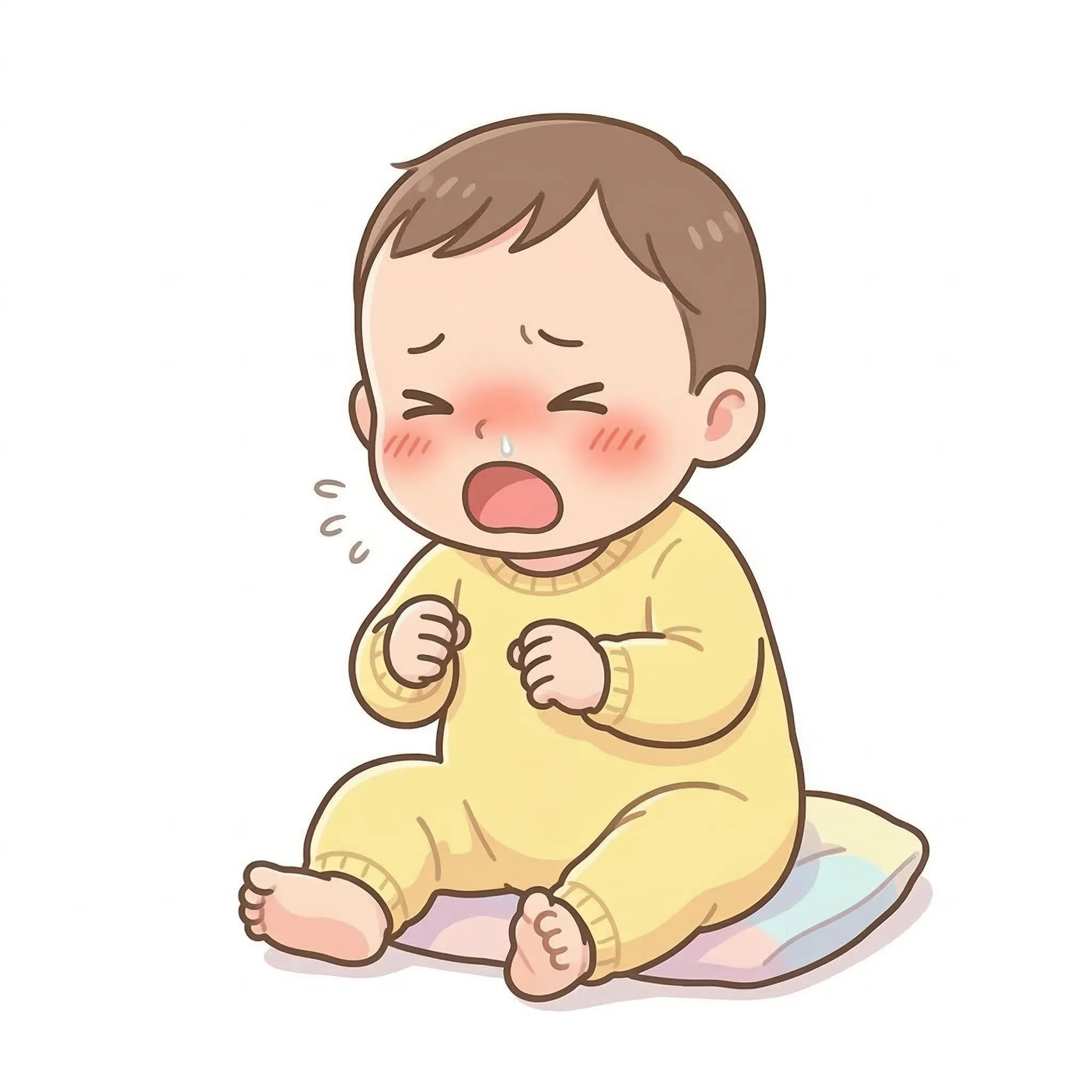 RSウイルスの症状がある赤ちゃん